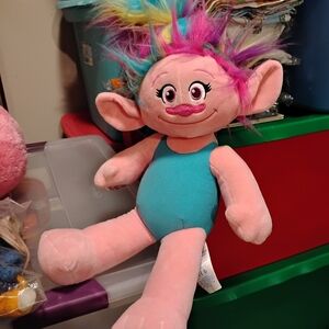 Build-A-Bear Pink and Blue Stuffed Animal